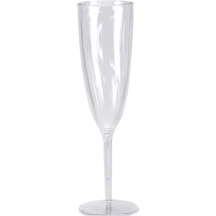 Bulk Clear 6 oz Plastic Champagne Glasses (96 per Case)