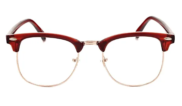 Classy Men Clear Brown Glasses