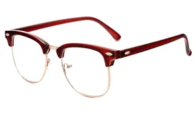 Classy Men Clear Brown Glasses