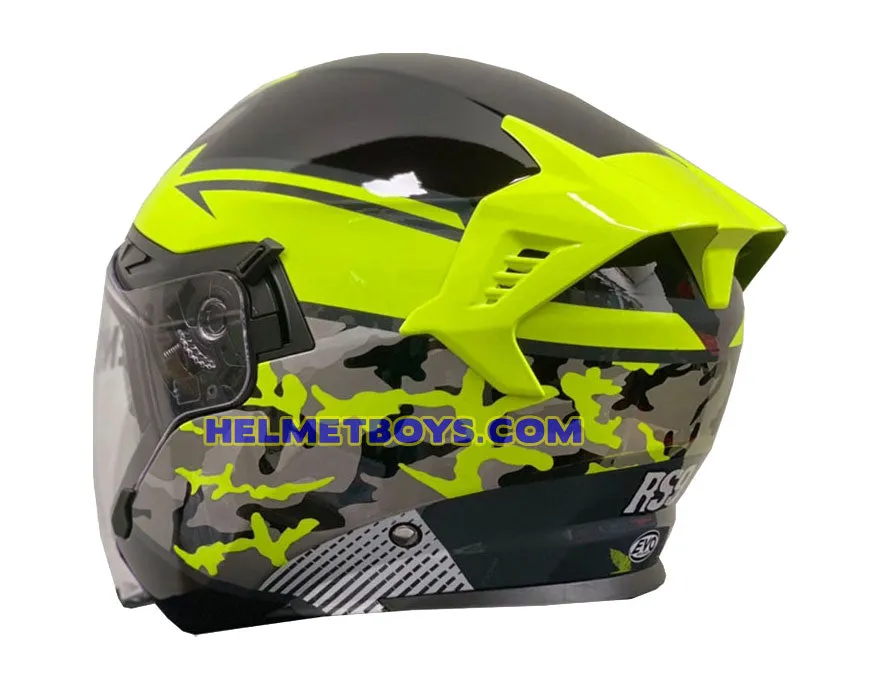 EVO RS9 Motorcycle Sunvisor Helmet Camo Fluo