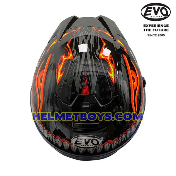 EVO RS9 Motorcycle Sunvisor Helmet DEMON JAW