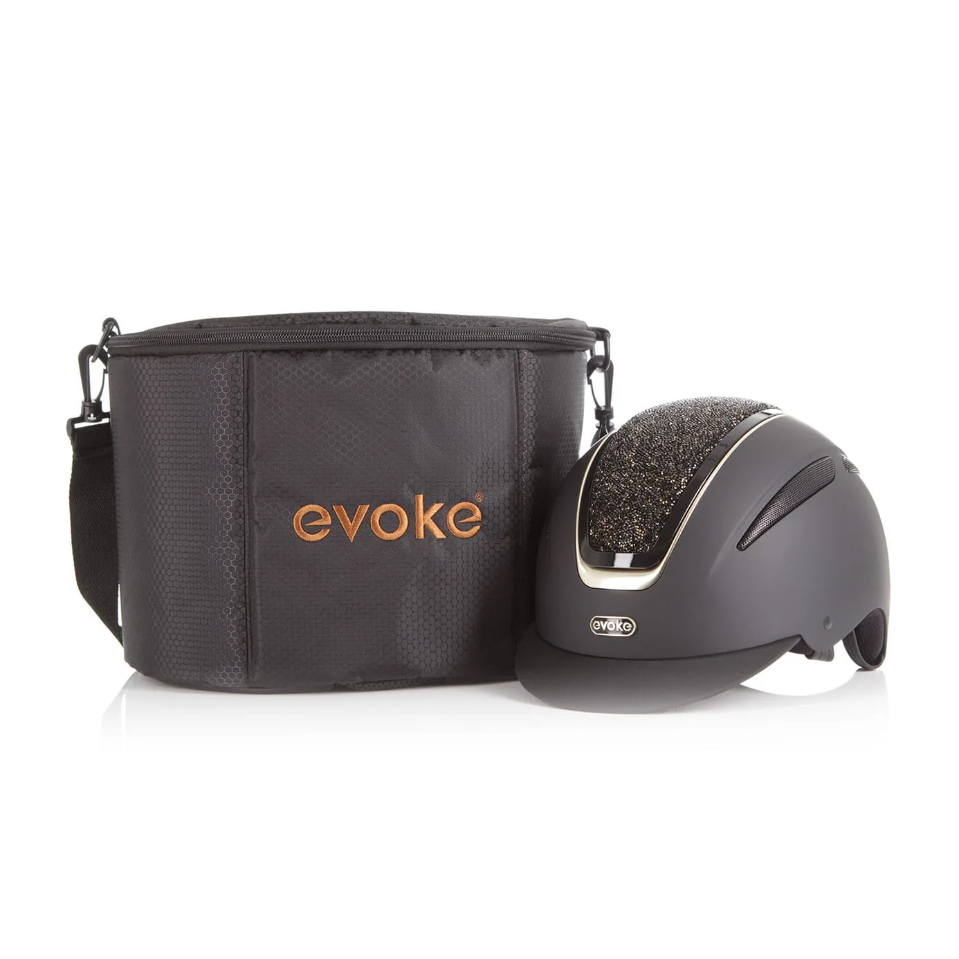 Evoke Padded Riding Hat Bag - Black