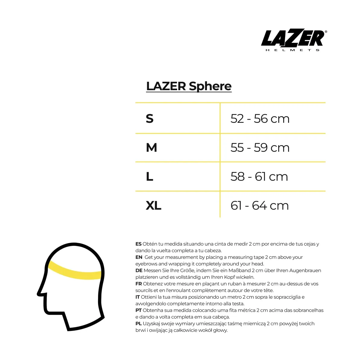 Helmet Lazer Sphere White Black