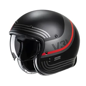 HJC V31 Byron MC1SF Red Open Face Motorbike Helmet