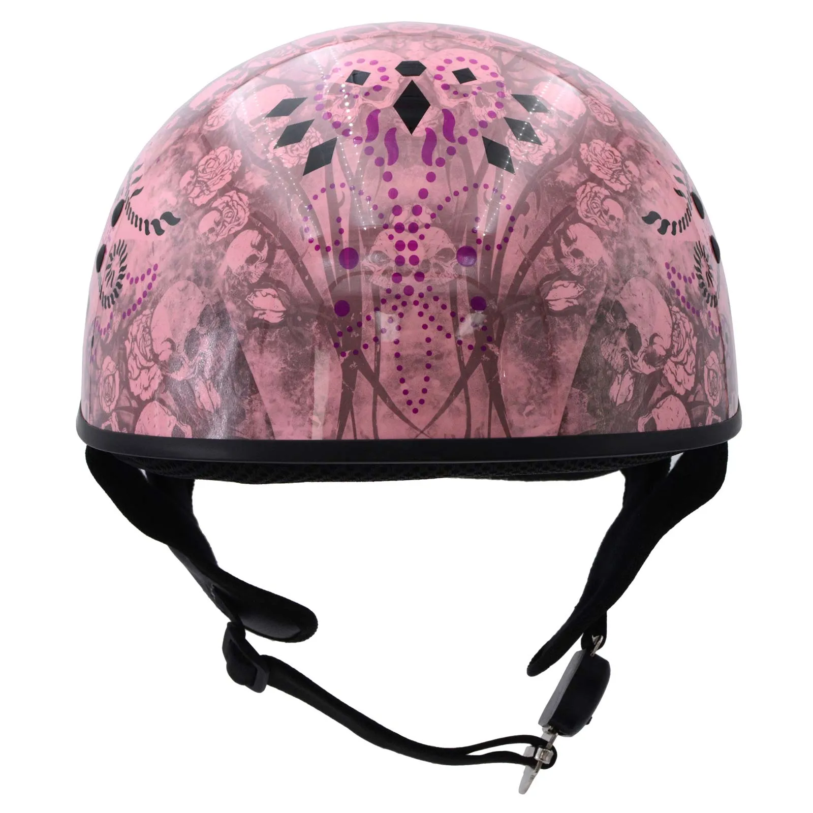 Hot Leathers HLD1048 'Live, Love Ride' Gloss Pink Motorcycle DOT