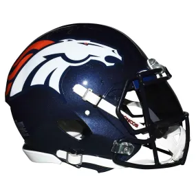 John Elway Signed Denver Broncos Authentic Speed Full-Size Blue Customized Football Helmet (Beckett)