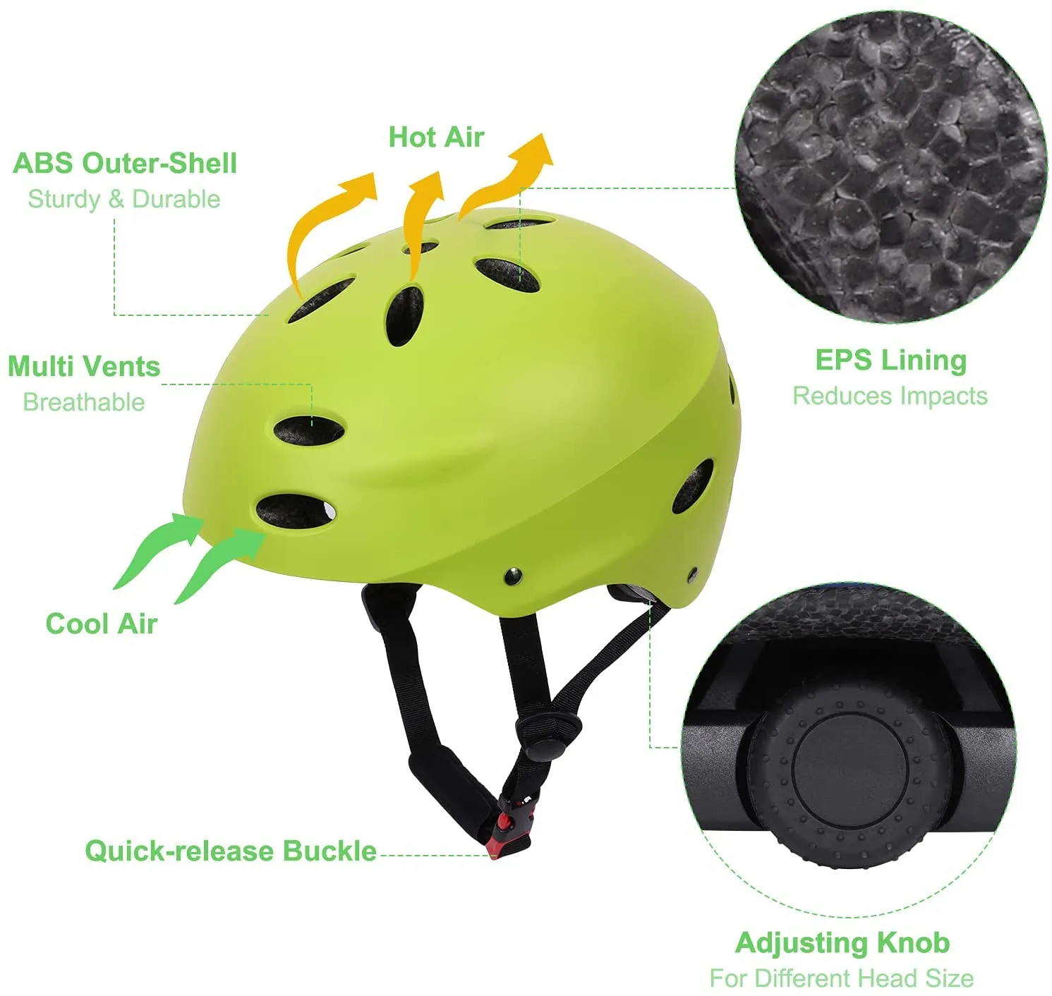 Kid Bike Helmet Knee Pads and Elbow Pads Set