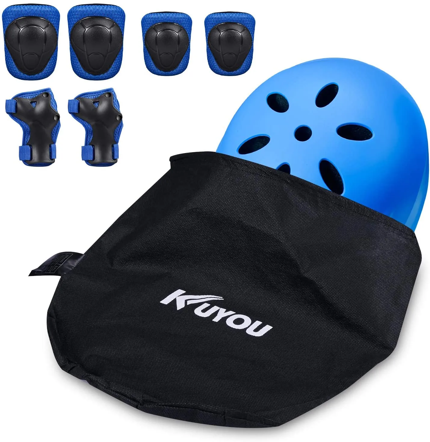 Kid Bike Helmet Knee Pads and Elbow Pads Set