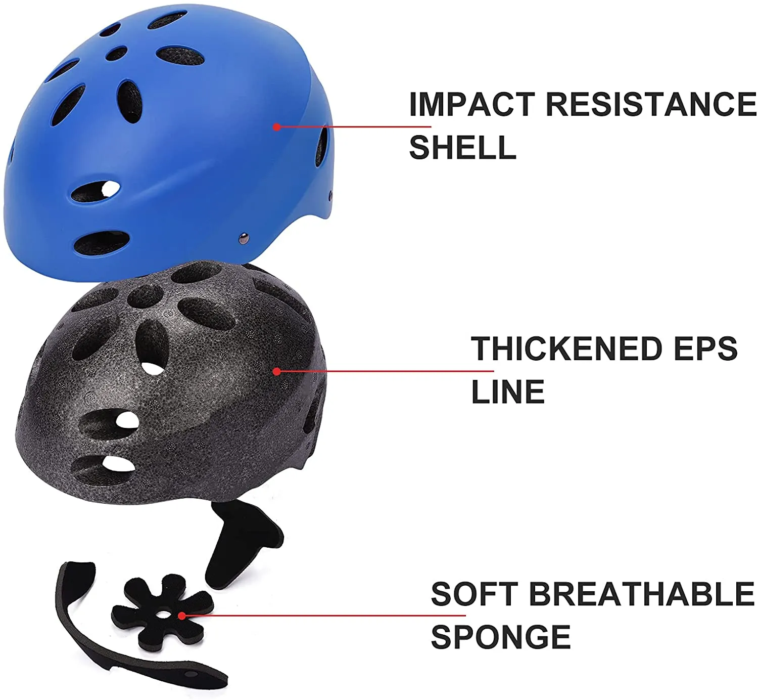 Kid Bike Helmet Knee Pads and Elbow Pads Set