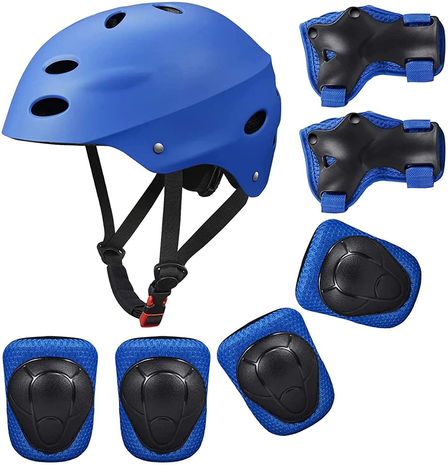 Kid Bike Helmet Knee Pads and Elbow Pads Set