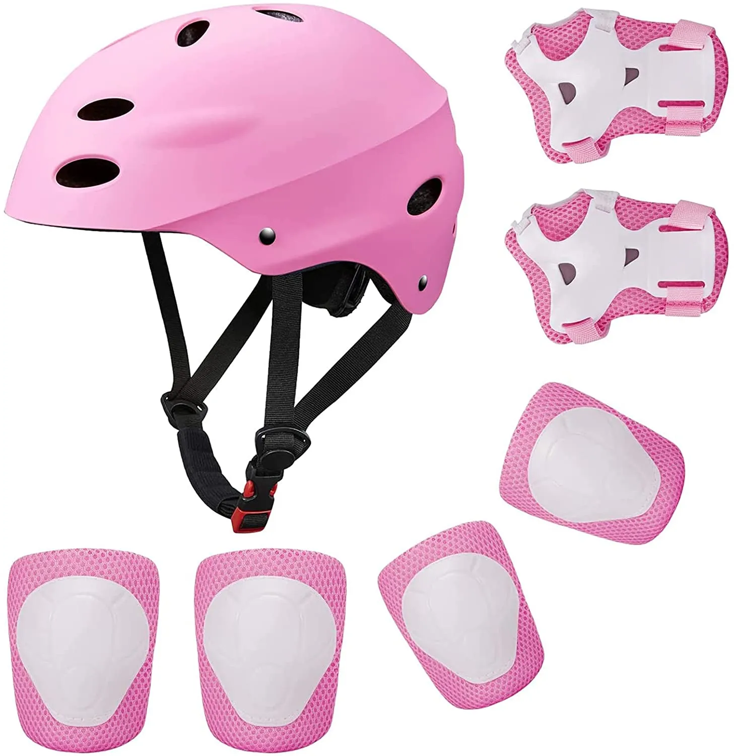 Kid Bike Helmet Knee Pads and Elbow Pads Set