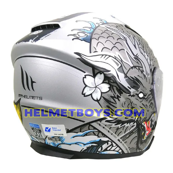 MT Motorcycle Sunvisor Helmet A2 KRPA KOI MATT GREY