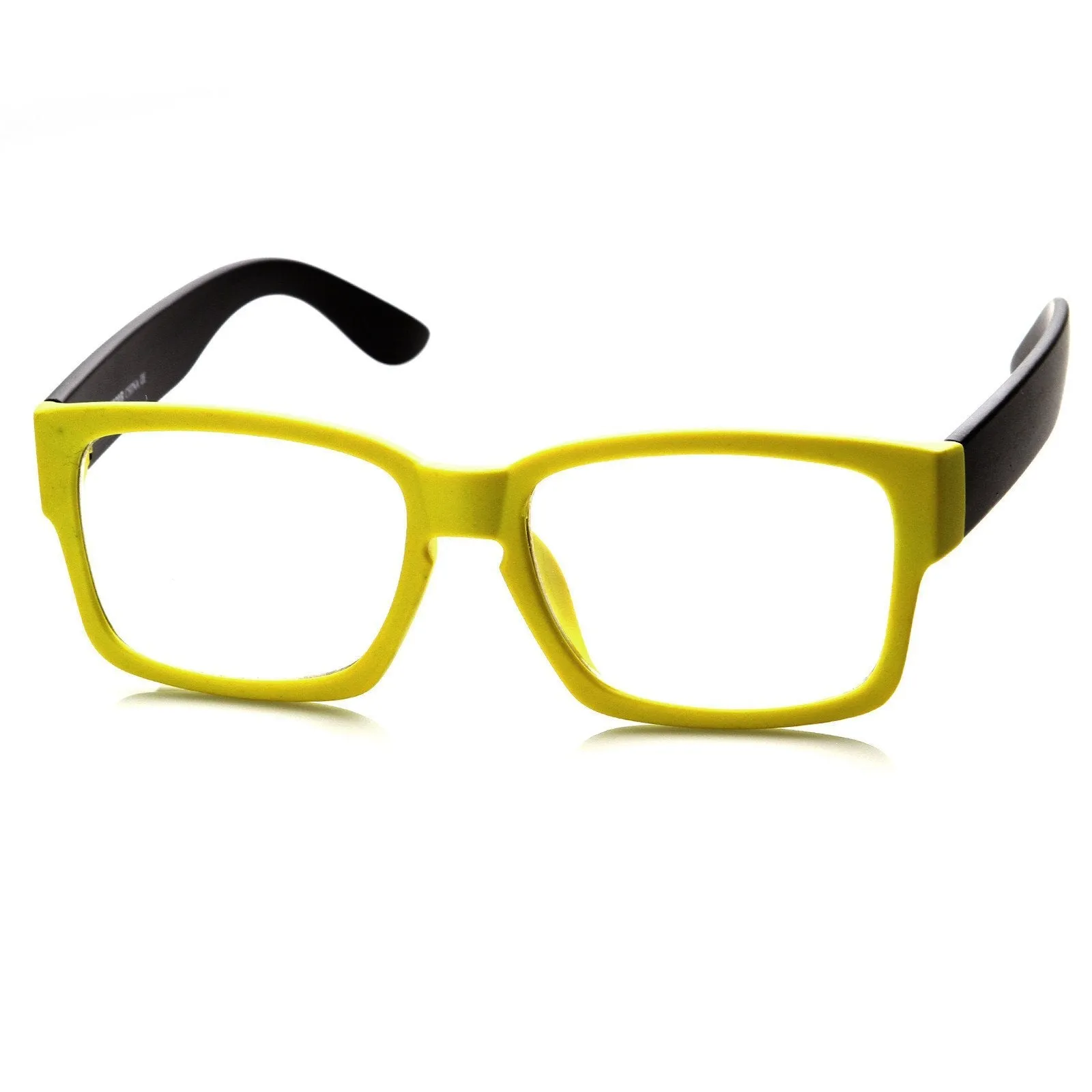 New Modern Two Tone Color Square Optical Frame Glasses