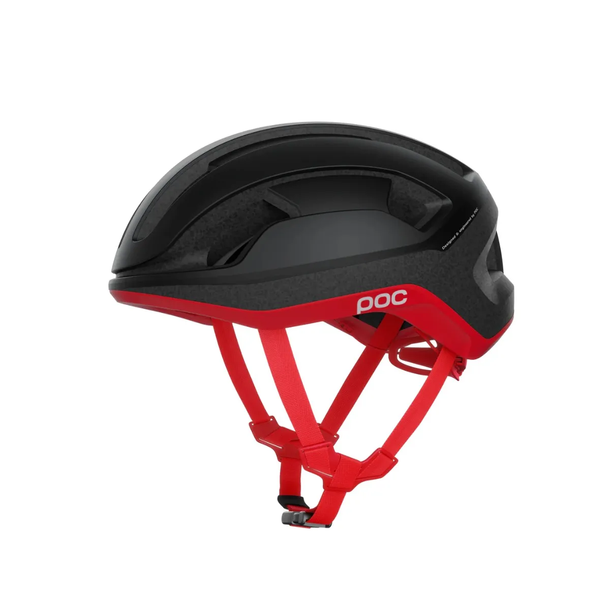 POC Omne Lite Helmet Matte Black Red