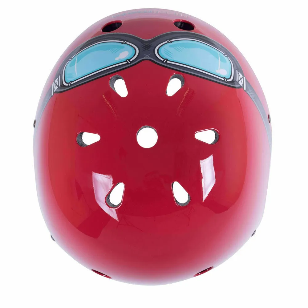 Red Goggle Bicycle Helmet