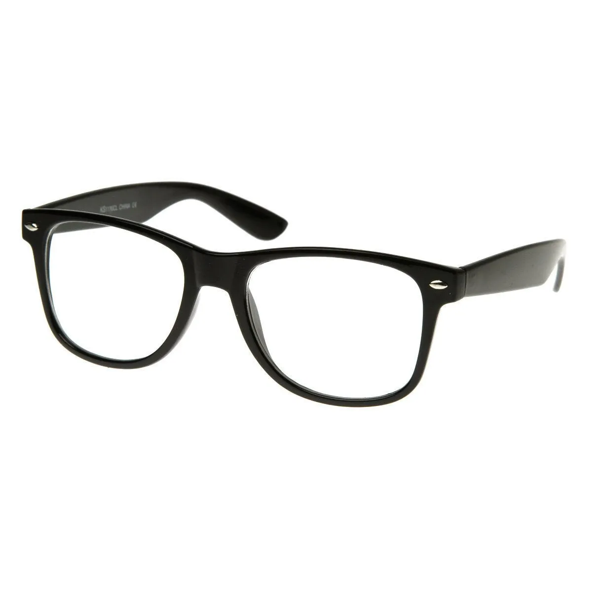 Retro Clear Lens Nerd Geek Horned Rim Glasses