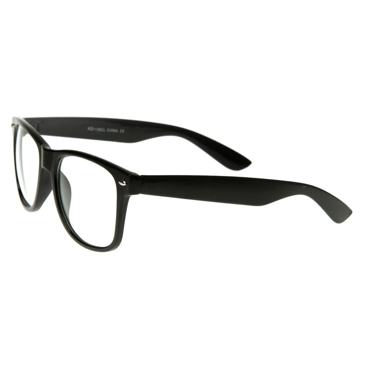 Retro Clear Lens Nerd Geek Horned Rim Glasses