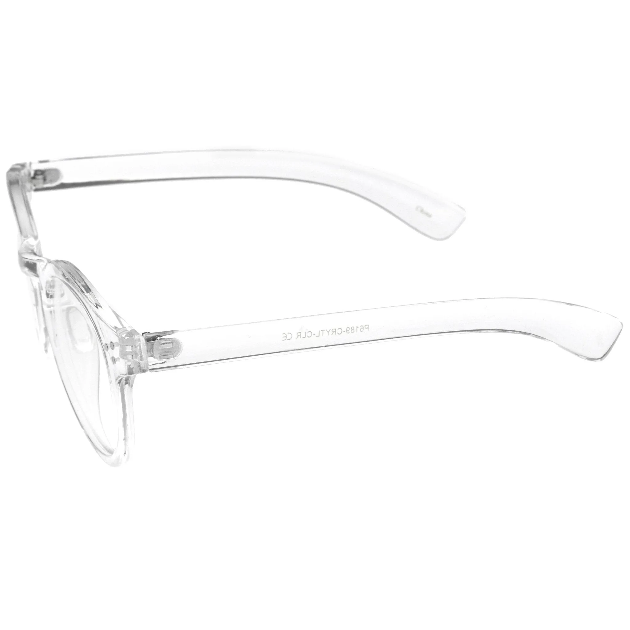 Retro Round P3 Transparent Clear Lens Glasses