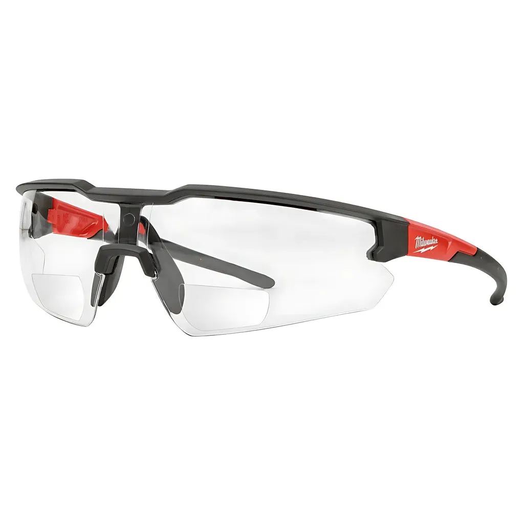 Safety Glasses -  2.00 Magnified Clear Anti-Scratch Lenses (Polybag)