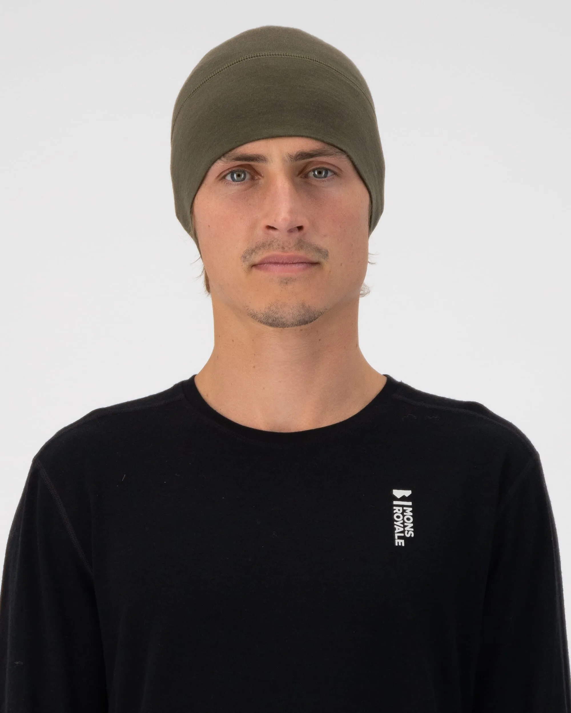 Tech Merino Under Helmet Beanie - Dark Olive