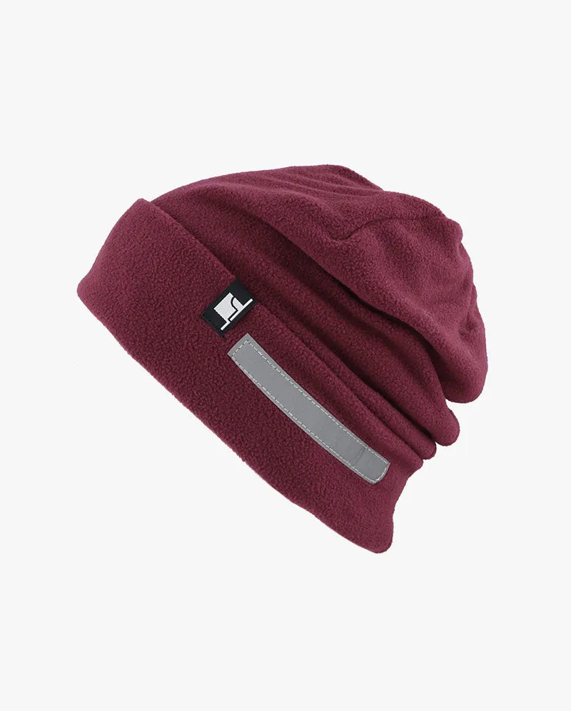 The Hat Depot - Reflective Safety Fleece Beanie