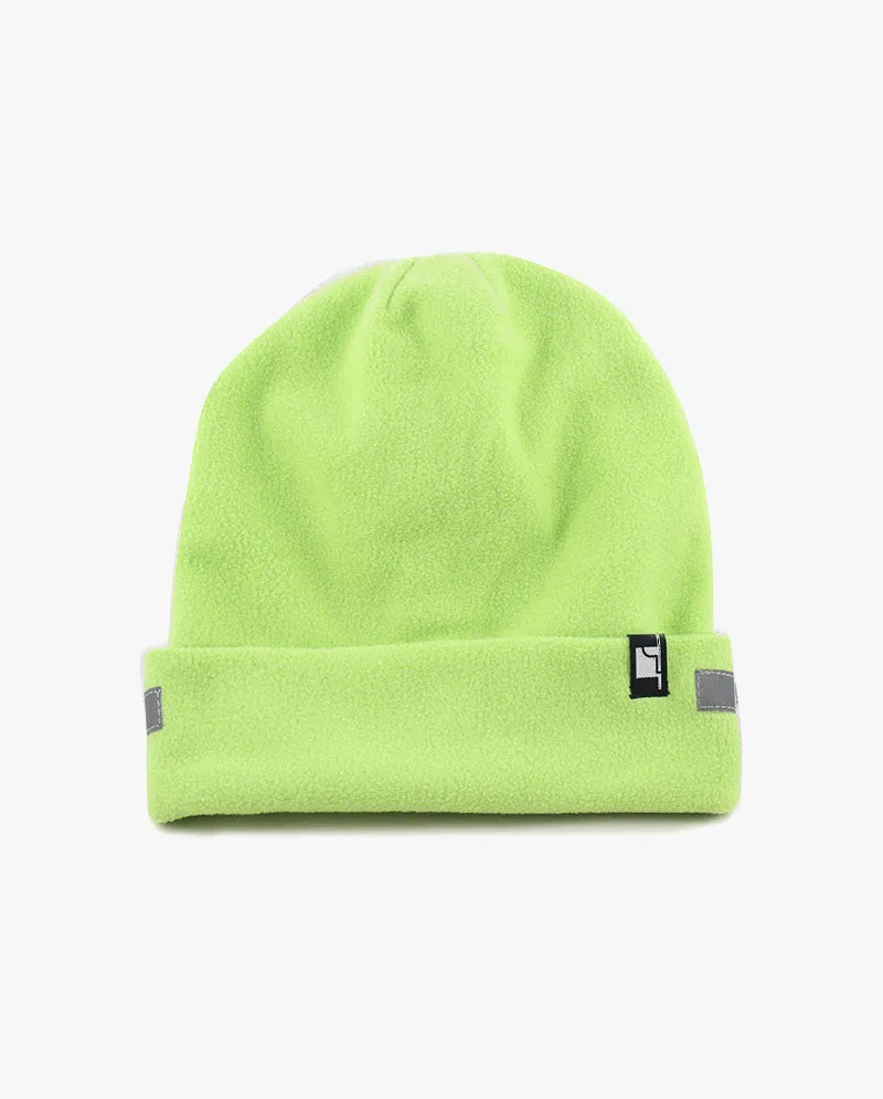 The Hat Depot - Reflective Safety Fleece Beanie