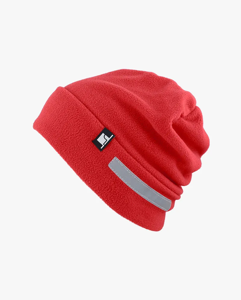 The Hat Depot - Reflective Safety Fleece Beanie