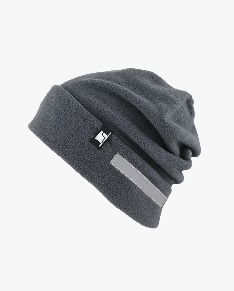 The Hat Depot - Reflective Safety Fleece Beanie