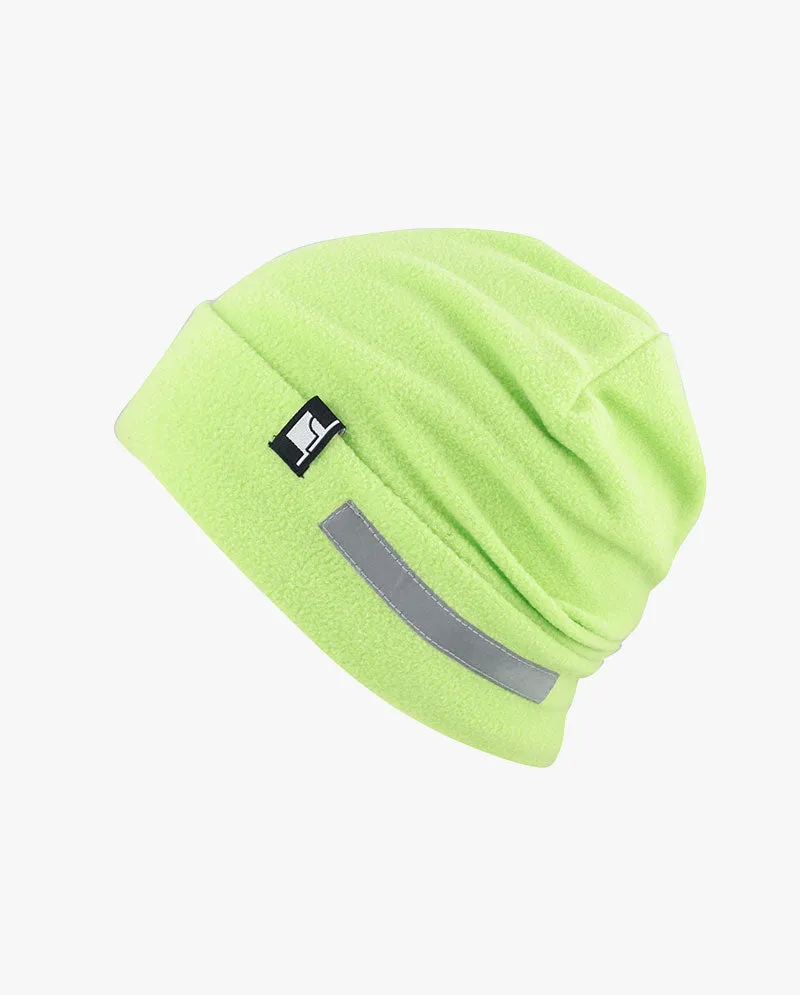 The Hat Depot - Reflective Safety Fleece Beanie