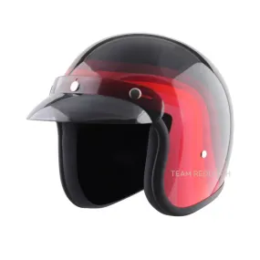 VEGA JET DX URBAN W/VISOR BLACK RED