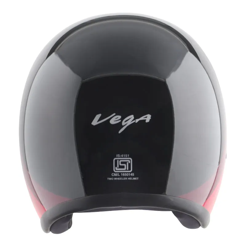 VEGA JET DX URBAN W/VISOR BLACK RED