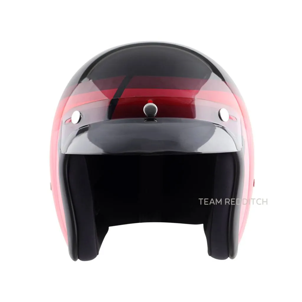 VEGA JET DX URBAN W/VISOR BLACK RED