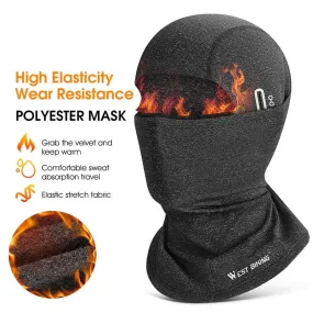 Winter Fleece Cycling Cap Warm Windproof Balaclava Men Women Sport Scarf Ski Bicycle Motorcycle Running Neck Warmer